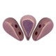Les perles par Puca® Amos beads Opaque mix violet-gold ceramic 03000/14496
